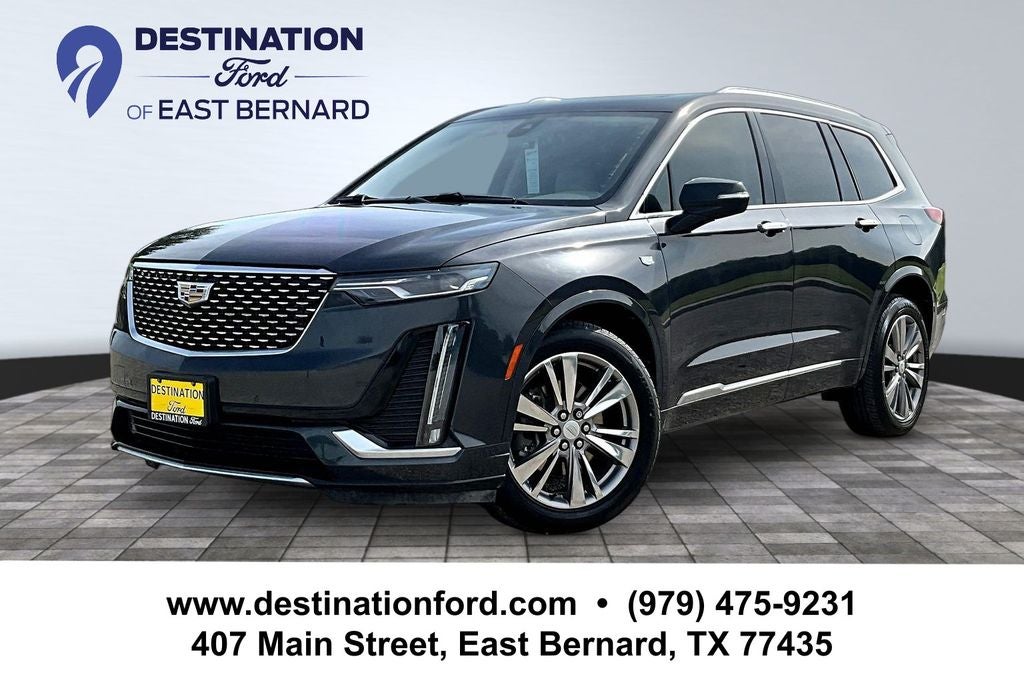2022 Cadillac XT6 Premium Luxury in Wilder Metallic — front three-quarter view